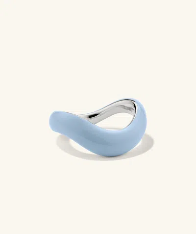 Mejuri Dôme Figure Ring In Blue