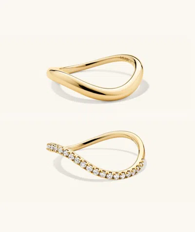 Mejuri Dôme Figure Ring Pavé Diamond Set