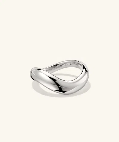 Mejuri Dôme Figure Ring In White