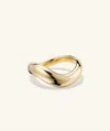 Mejuri Dôme Figure Ring In Yellow
