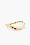 Mejuri Dôme Figure Slim Ring In Gold