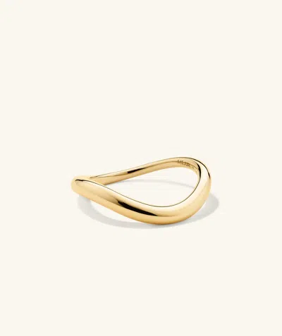 Mejuri Dome Figure Slim Ring In Gold