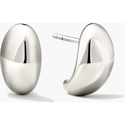 Mejuri Dôme Huggies Earrings In Sterling Silver
