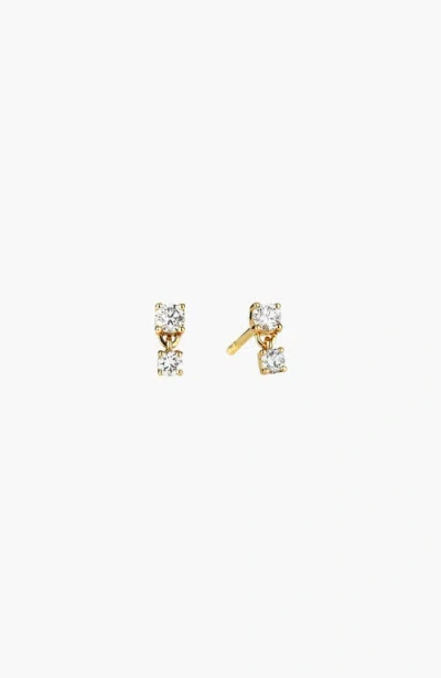 Mejuri Droplet Lab Grown Diamond Stud Earrings In Gold
