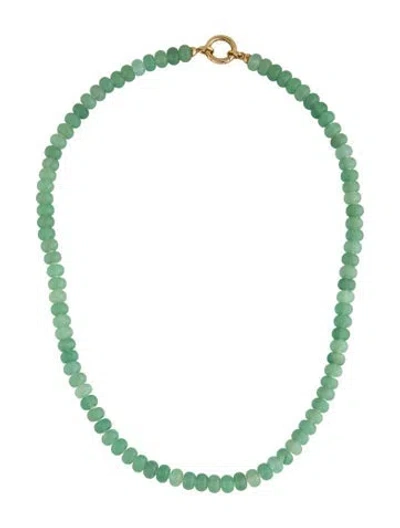 Pre-owned Mejuri Dyed Quartzite Bead Strand Necklace, 16.75" In Multicolor