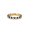 Mejuri Enamel Charlotte Stacker Ring In White