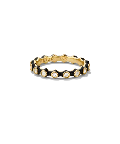 Mejuri Enamel Charlotte Stacker Ring In White