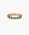 Mejuri Enamel Charlotte Stacker Ring In White