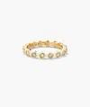 Mejuri Enamel Charlotte Stacker Ring In White