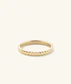 Mejuri Eternity Line Band In Yellow