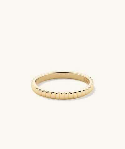Mejuri Eternity Line Band In Yellow