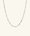 Mejuri Figaro Chain Necklace In White