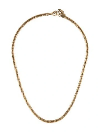 Pre-owned Mejuri Flat Curb Chain Necklace, 18.25" In Multicolor