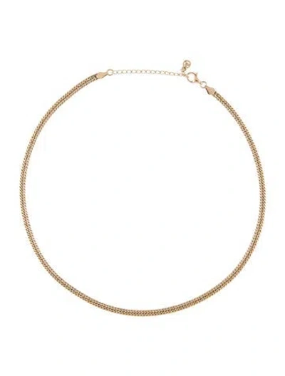 Pre-owned Mejuri Flat Curb Chain Necklace, 18.5" In Multi