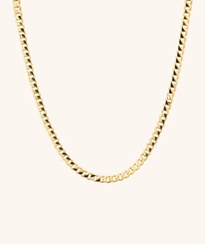 Mejuri Flat Curb Chain Necklace In Gold