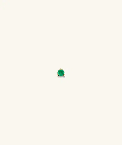 Mejuri Gemstone Mini Flat Back Stud