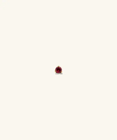 Mejuri Gemstone Mini Flat Back Stud