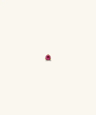 Mejuri Gemstone Mini Flat Back Stud