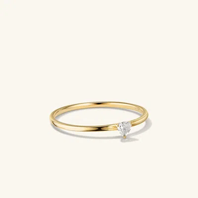 Mejuri Gemstone Trillion Stacker Ring In White
