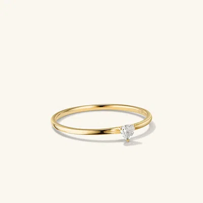 Mejuri Gemstone Trillion Stacker Ring In White