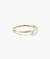 Mejuri Gemstone Trillion Stacker Ring In Gold
