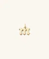 Mejuri Gothic Letter Pendant In Yellow