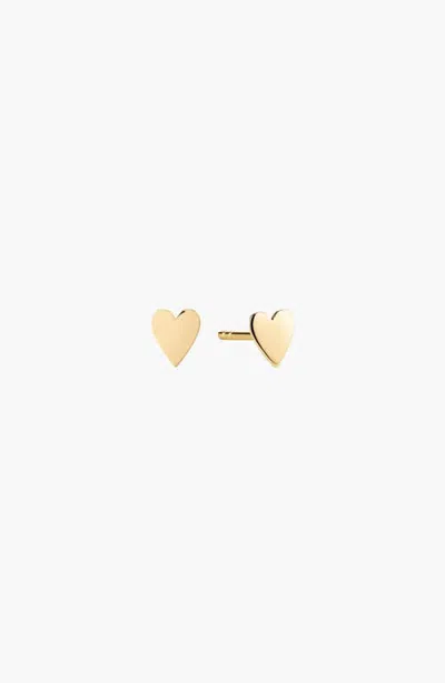 Mejuri Heart Studs In Gold