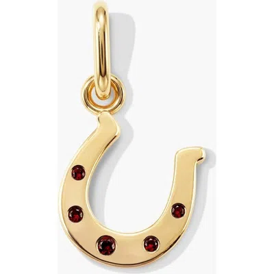 Mejuri Horseshoe Charm In Gold