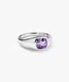 Mejuri Jude Pinky Signet Ring In Purple