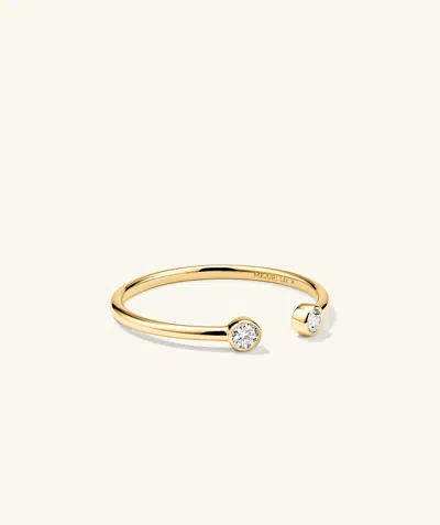 Mejuri Lab Grown Diamond Open Ring In White
