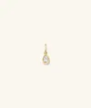 Mejuri Lab Grown Diamond Pear Bezel Pendant In Yellow