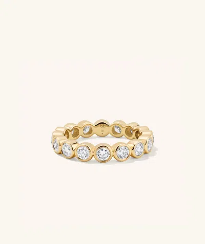 Mejuri Lab Grown Diamond Round Cut Bezel Eternity Band In White