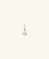 Mejuri Lab Grown Diamond Round Pendant In Yellow