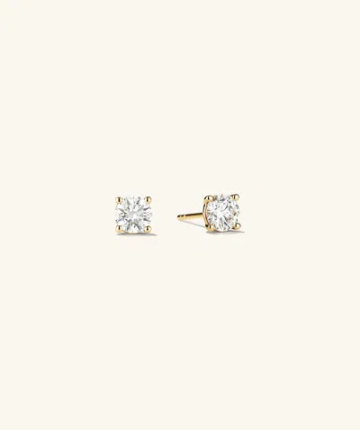 Mejuri Lab Grown Diamond Round Studs 1 Tcw