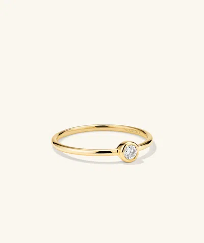 Mejuri Lab Grown Diamond Solo Ring In Gold