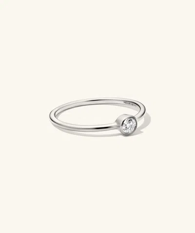 Mejuri Lab Grown Diamond Solo Ring In White