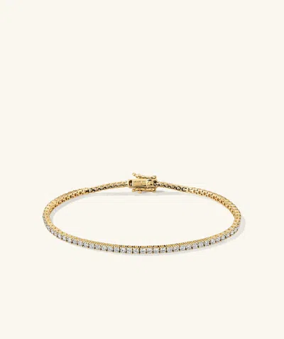 Mejuri Lab Grown Diamond Tennis Bracelet 1.8mm In White