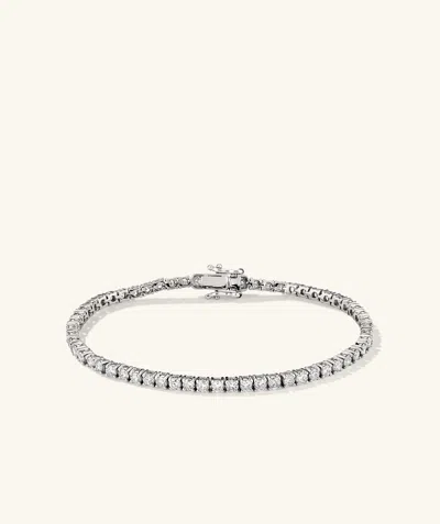 Mejuri Lab Grown Diamond Tennis Bracelet 2.5mm In White
