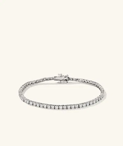 Mejuri Lab Grown Diamond Tennis Bracelet 2.5mm In White