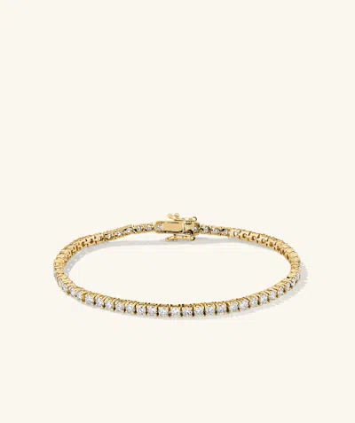 Mejuri Lab Grown Diamond Tennis Bracelet 2.5mm In White