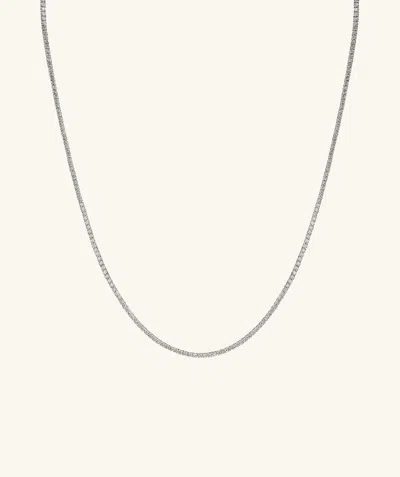 Mejuri Lab Grown Diamond Tennis Necklace 1.8mm In White
