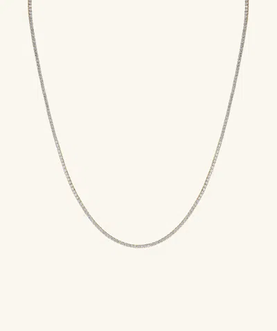 Mejuri Lab Grown Diamond Tennis Necklace 1.8mm In White