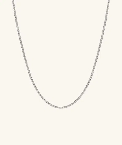 Mejuri Lab Grown Diamond Tennis Necklace 2.5mm In White