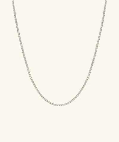 Mejuri Lab Grown Diamond Tennis Necklace 2.5mm In White