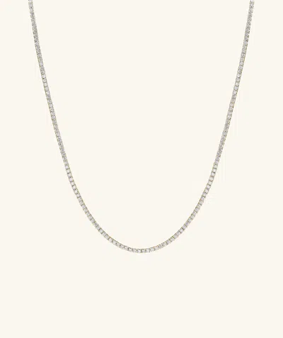 Mejuri Lab Grown Diamond Tennis Necklace 2.5mm In White