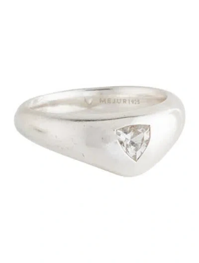 Pre-owned Mejuri Lab-grown Diamond Organic Dôme Crown Nesting Ring In Multicolor