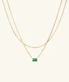 Mejuri Layered Baguette Necklace