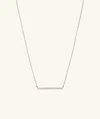 Mejuri Linear Diamond Necklace In White
