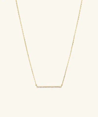 Mejuri Linear Diamond Necklace In Gold