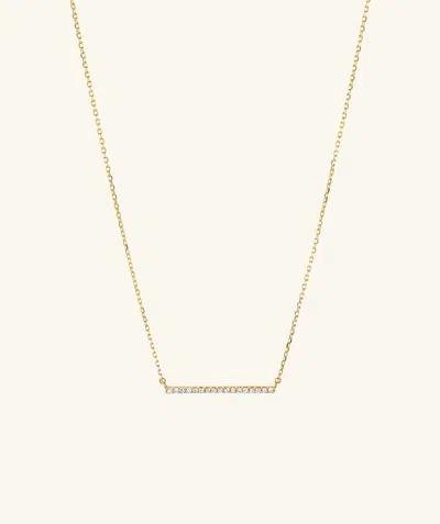 Mejuri Linear Diamond Necklace In White
